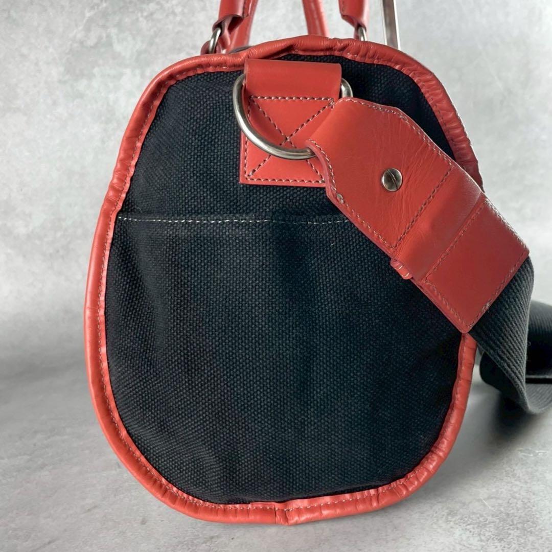 バッグ Vivienne Westwood Logo Boston Bag Canvas