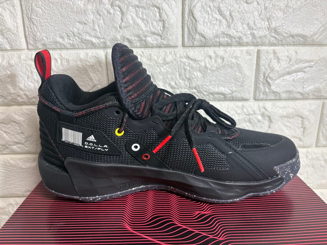 adidas DAME 7 EXTPLY 27.0cm ブラック/レッド