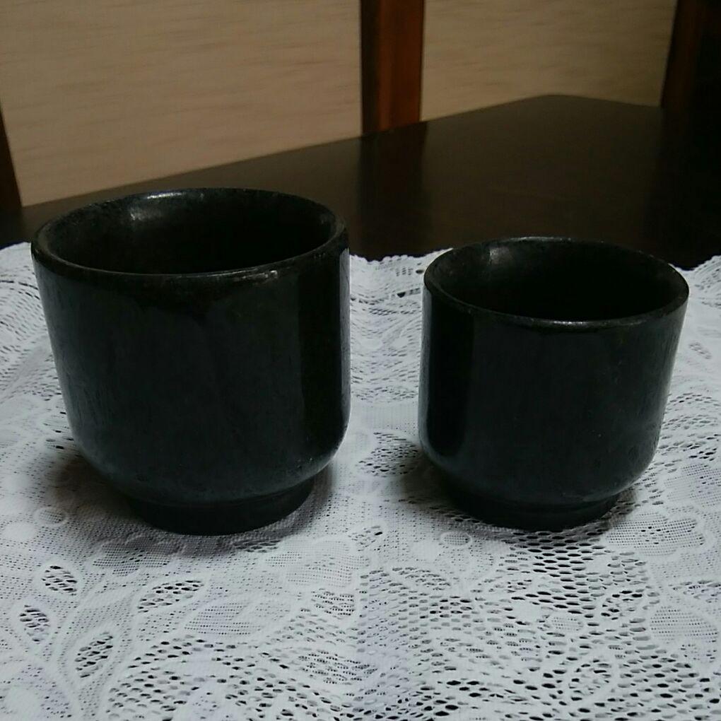 ぐい呑みセット　石製品ハンドメイド