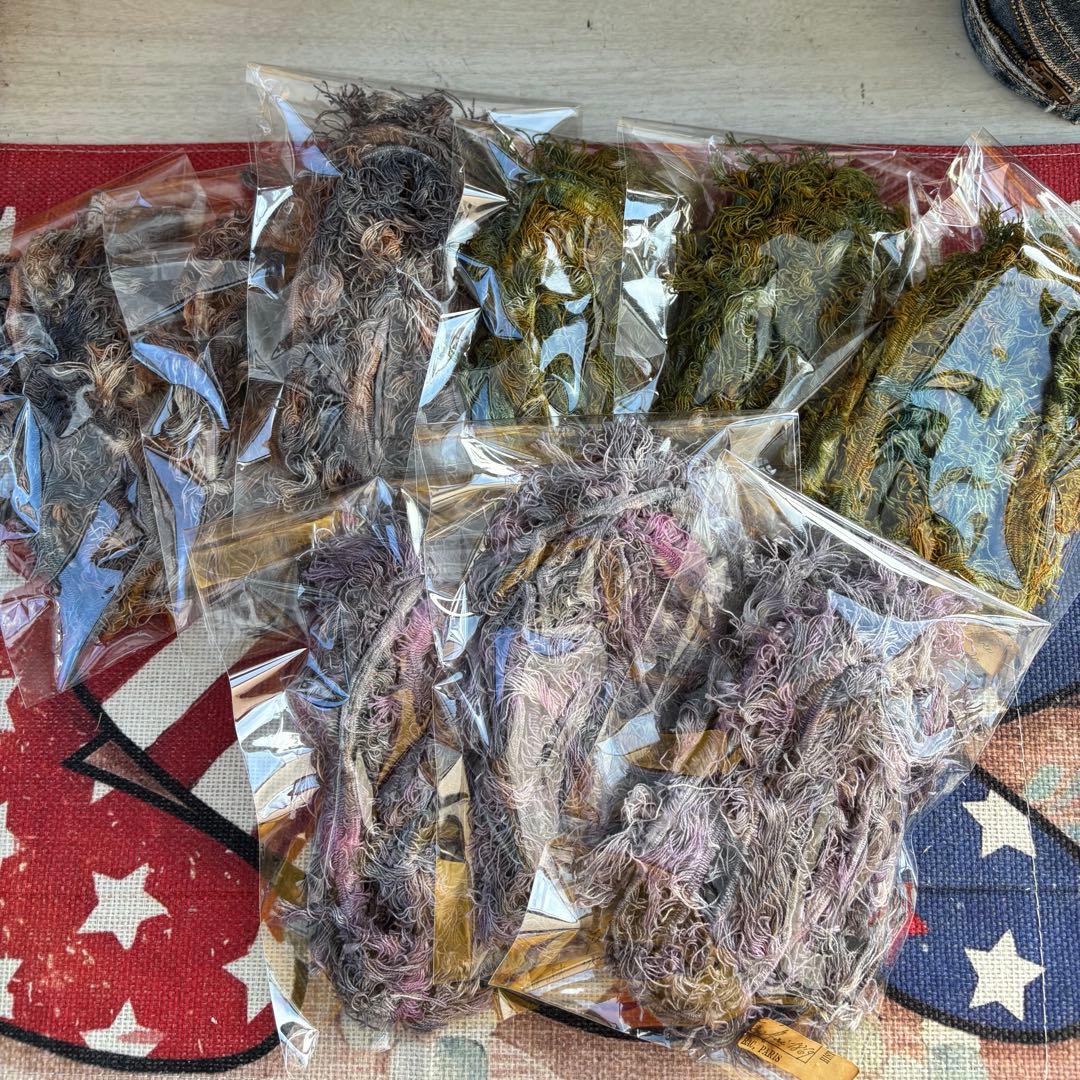 もしゃもしゃフリンジ　さゆり染め