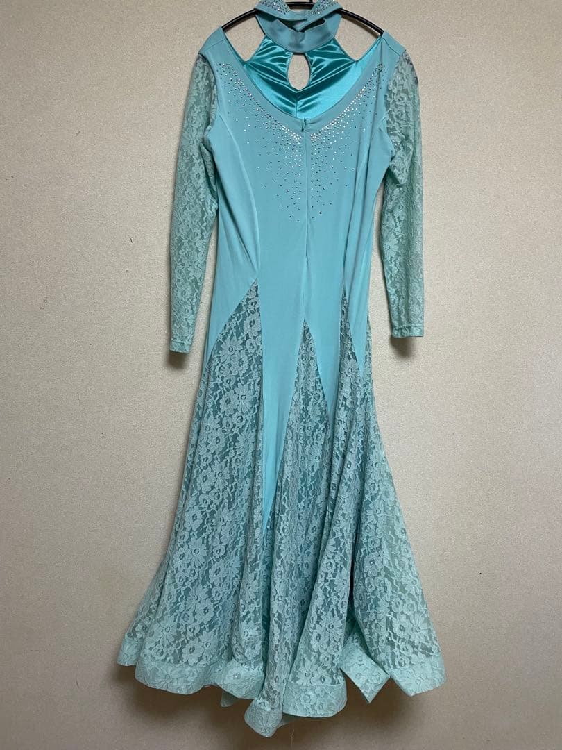 TAKA International 社交ダンスドレス 水色 ミントグリーン