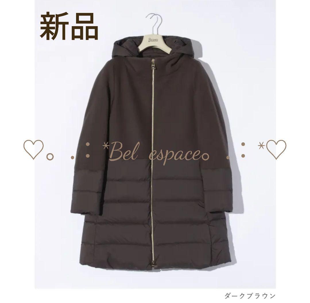 半額！新品！【定価21万】HERNO ヘルノ 38 切替 ロングコート 正規品