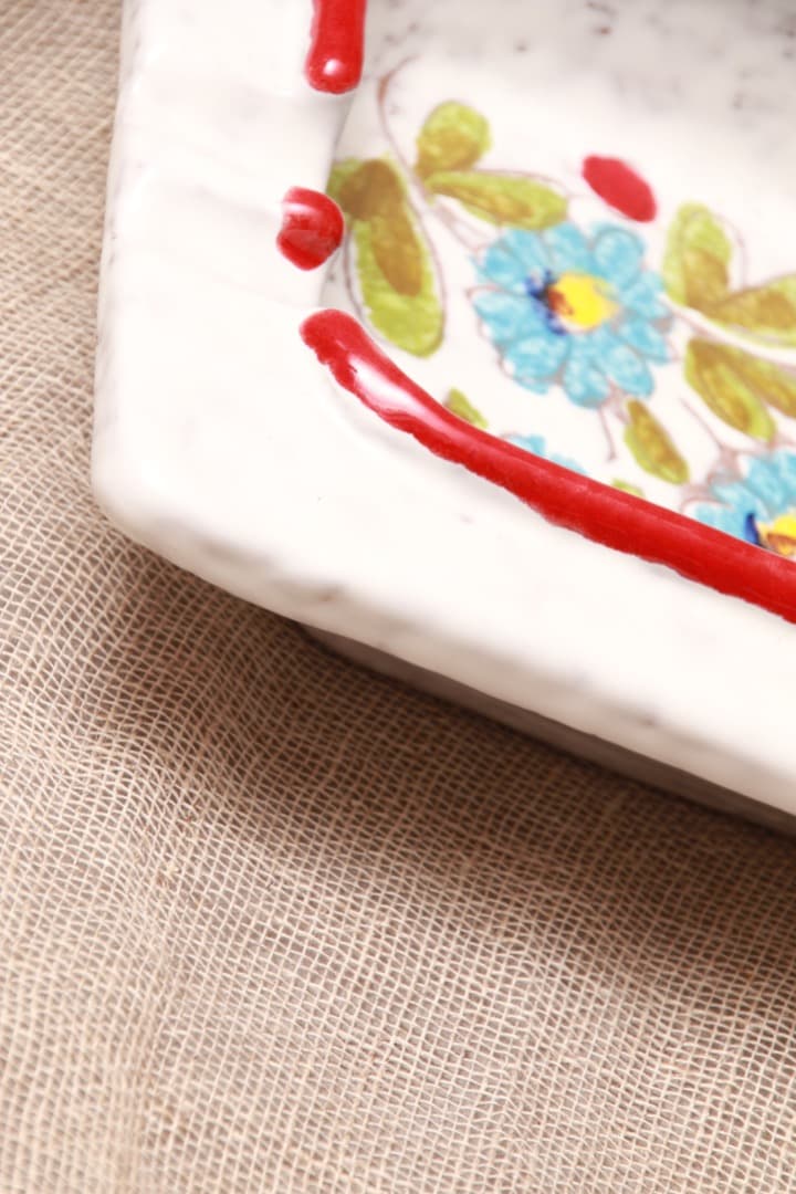 レトロ/イタリア/灰皿/花柄/サルデリ/ITALY/小物入れ/ヴィンテージ