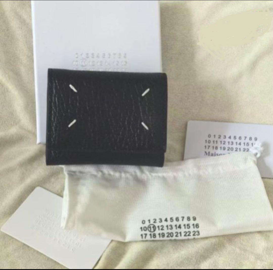 Maison Margiela 三つ折り財布 黒ブラック