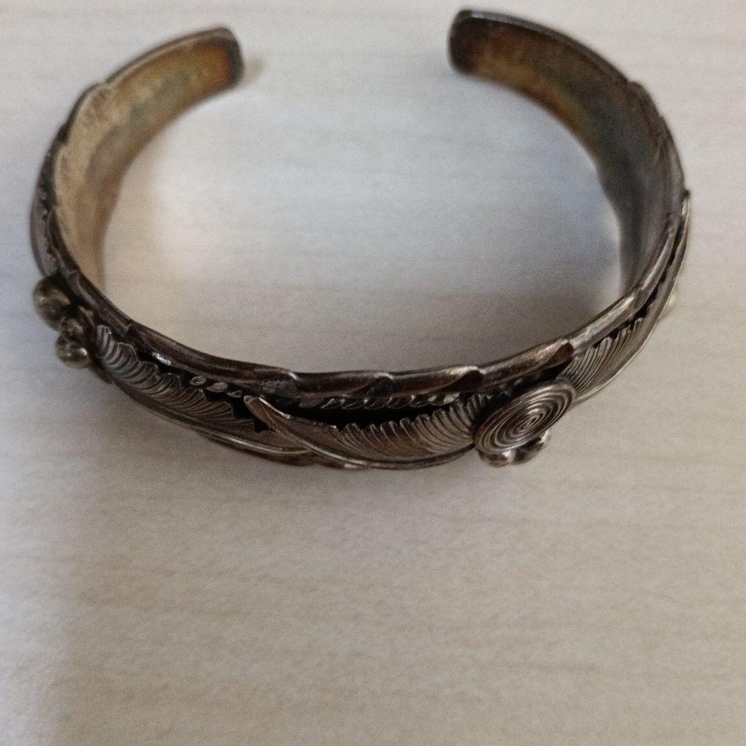 インディアンジュエリー　バングル　フェザー