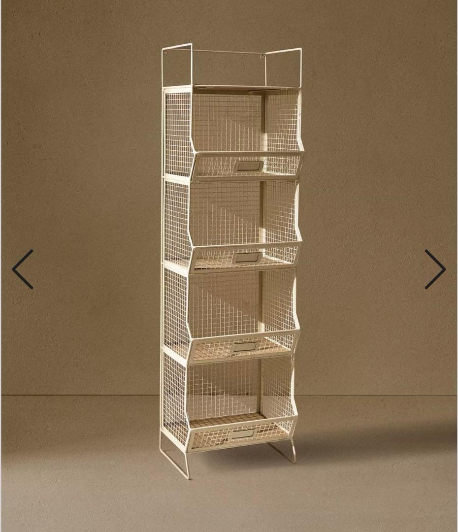 ZARA  ５段 ラック　定価２万円 収納 ストレージラック　棚板付き