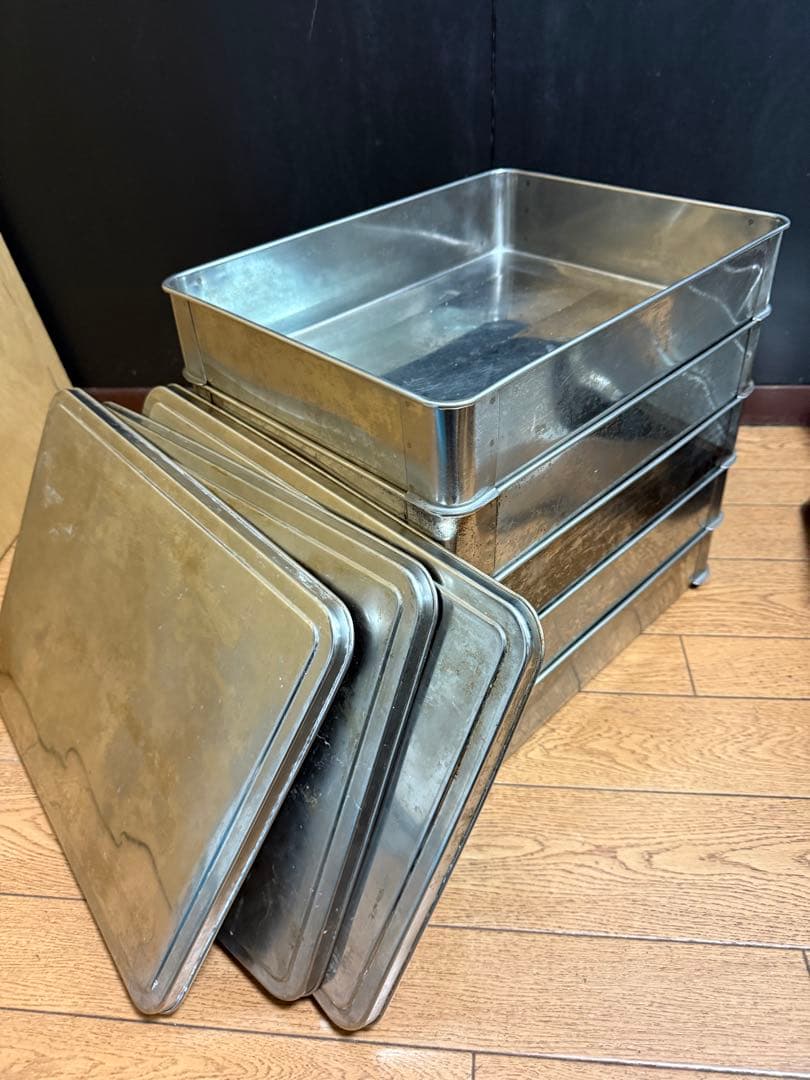 餃子バット　ステンレス製スタッカブルベーキングパンセット