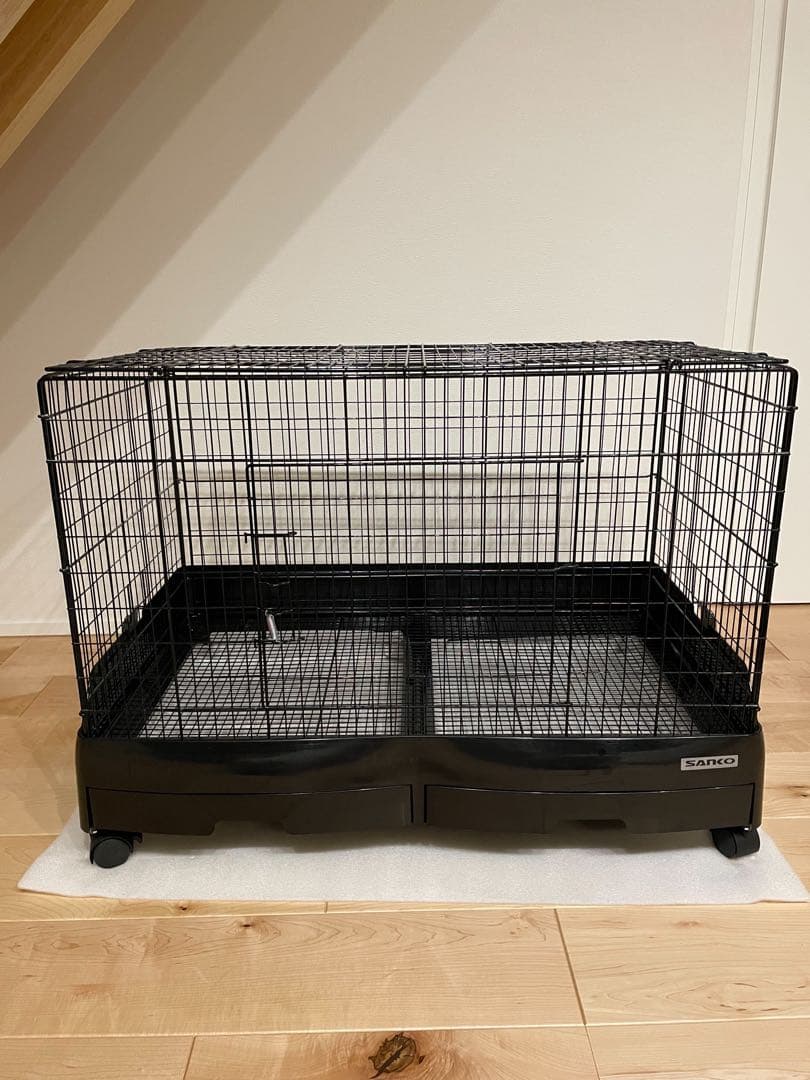 ブラックケージ 引き出し式トレー付き