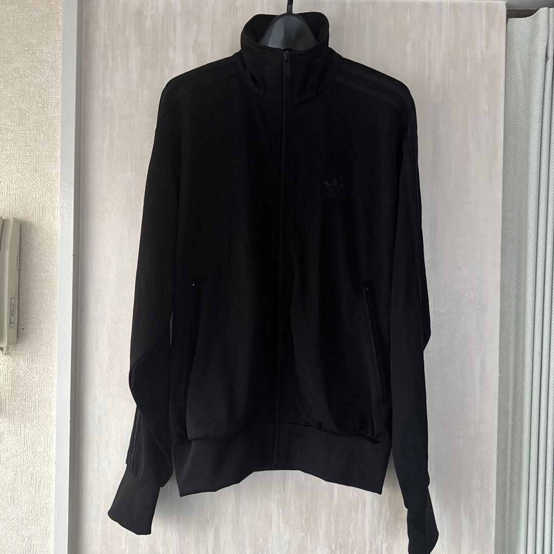 adidas ブラック ジャージ ジャケット S