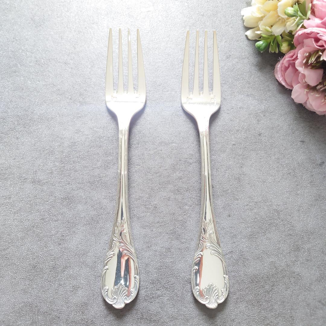 希少 美品 クリストフル マルリー サラダフォーク 2点