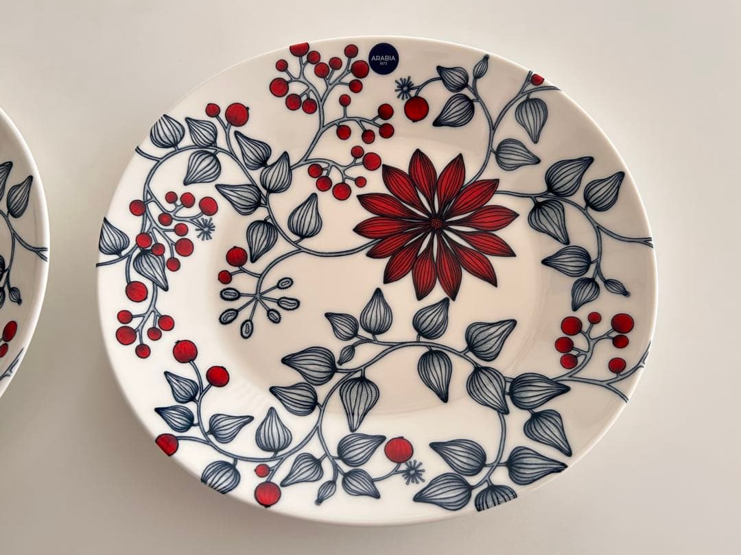 新品　アラビア　ルノ　フロストベリー　25cm プレート　2枚セット