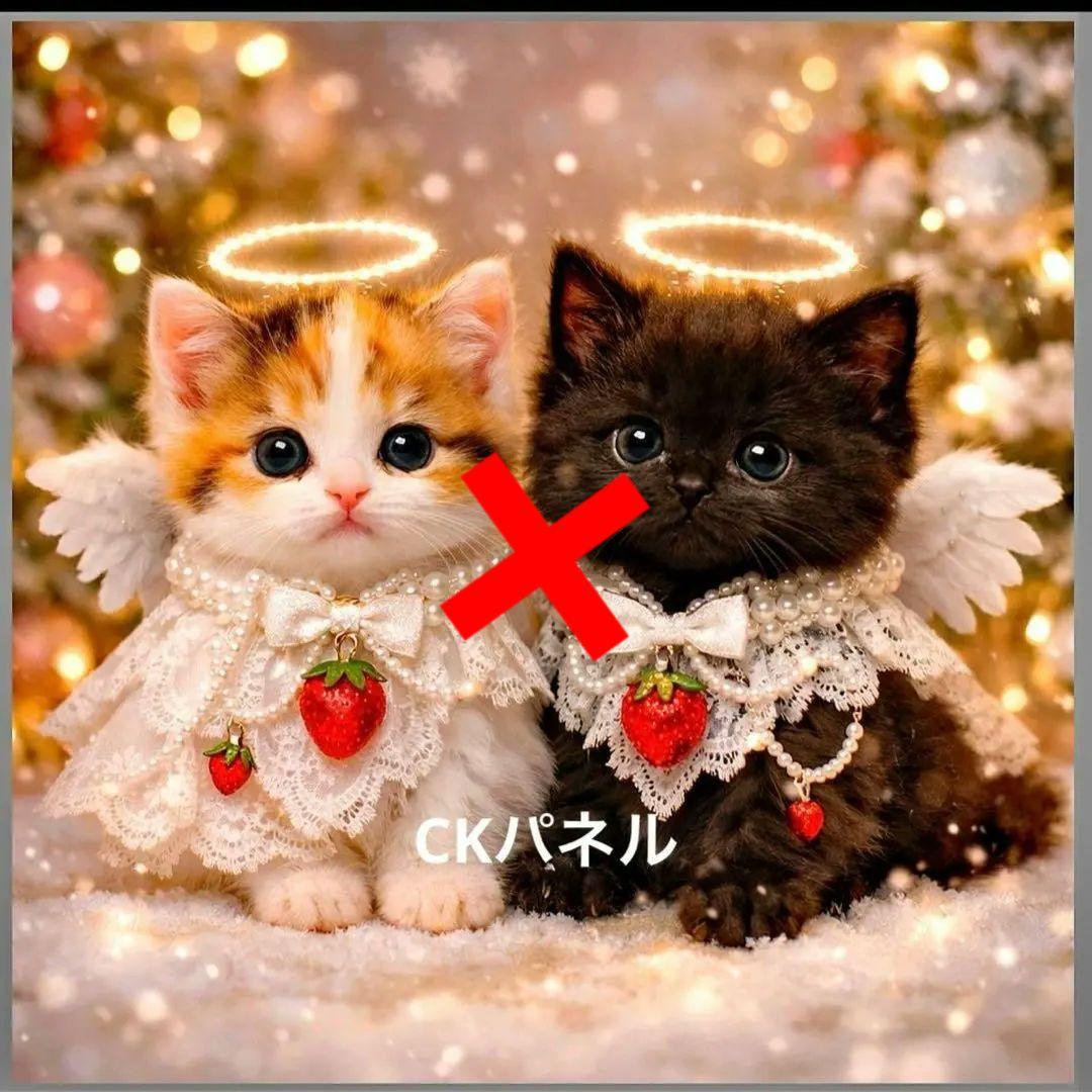 激レア天使ねこちゃんパネル生地　ハンドメイド