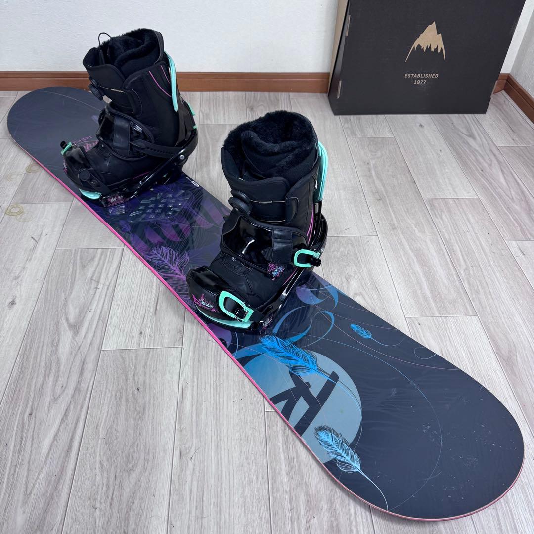 ROSSIGNOL レディーススノーボードセット 142cm ブーツ24cm
