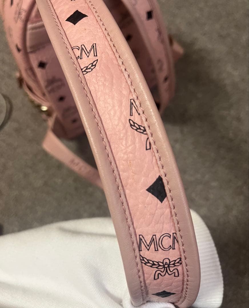 MCM ソフトピンク ミニ リュック