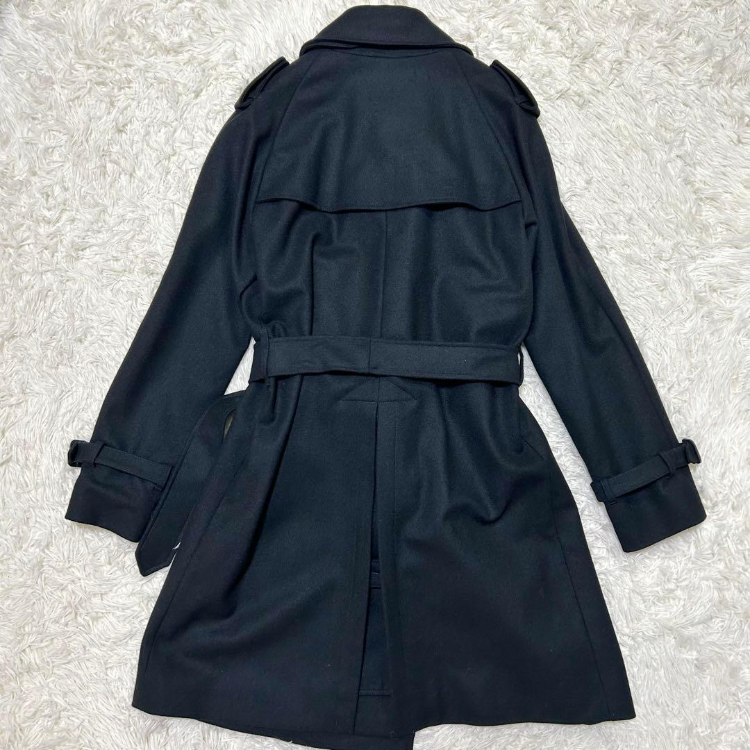 ✨美品✨英国製✨MACKINTOSH マッキントッシュ　ウールトレンチコート　黒