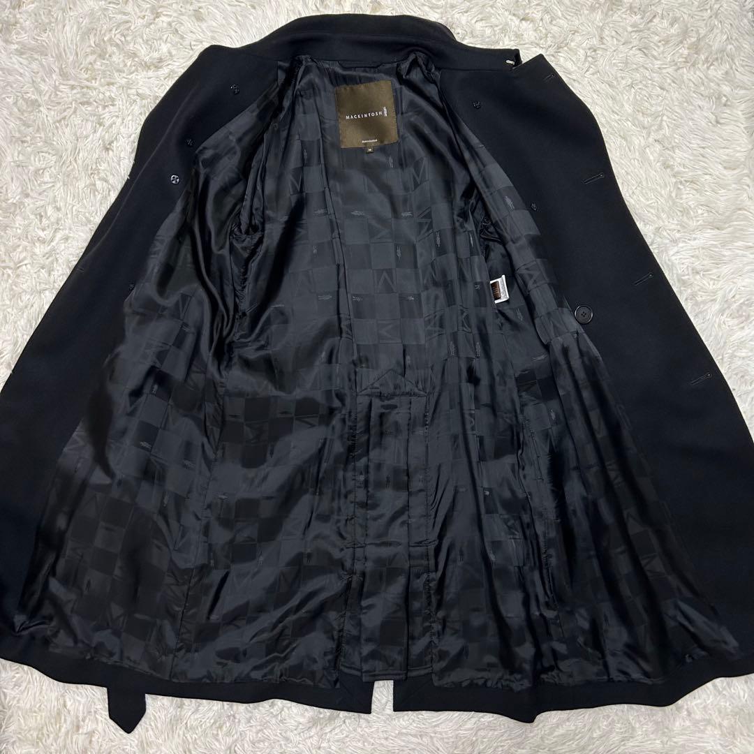 ✨美品✨英国製✨MACKINTOSH マッキントッシュ　ウールトレンチコート　黒