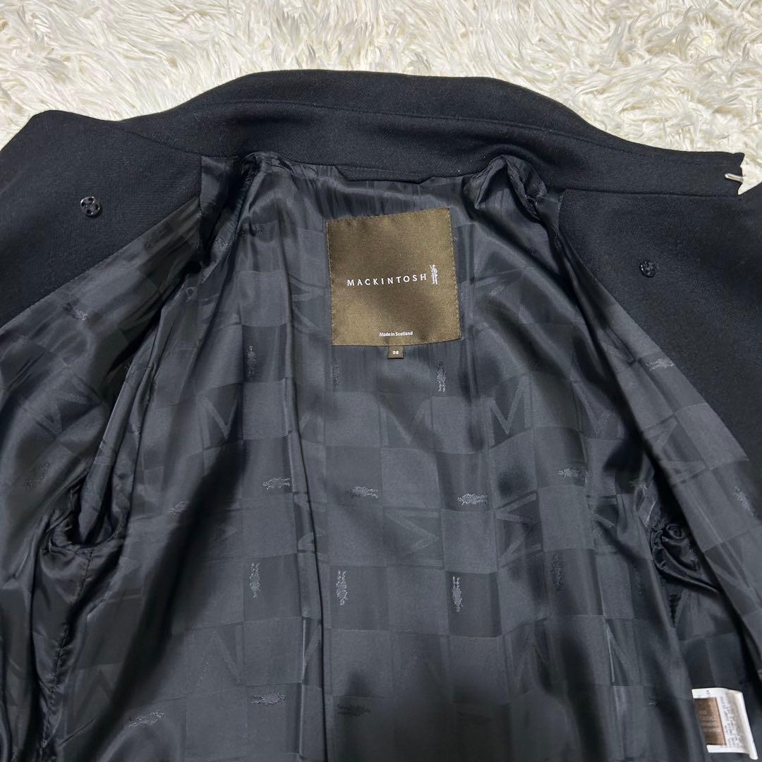 ✨美品✨英国製✨MACKINTOSH マッキントッシュ　ウールトレンチコート　黒