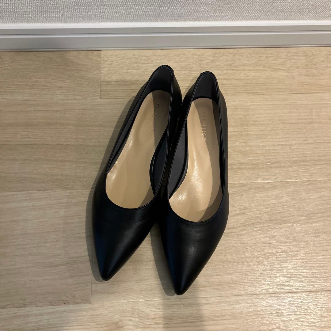 【新品未使用】HIMIKO 卑弥呼のローヒールパンプス　ブラック 26.0cm