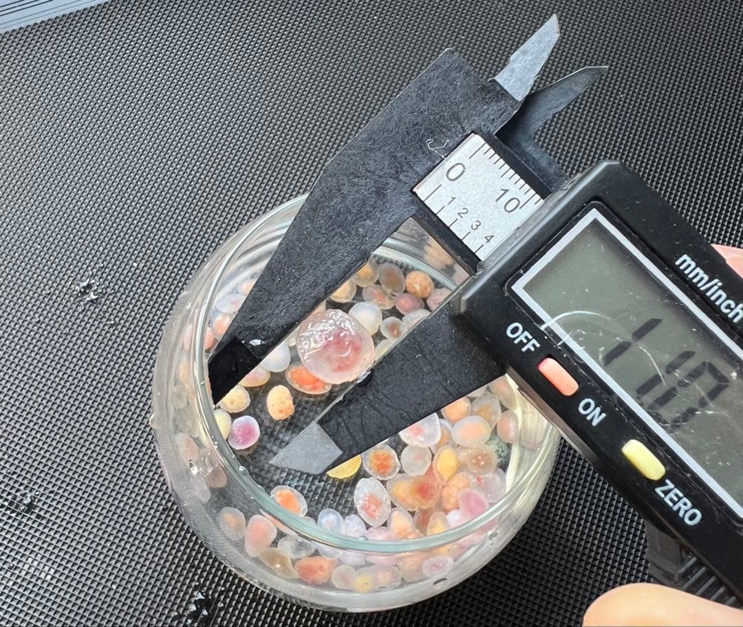 ゴビ石−1400 ゴビ瑪瑙　原石　極小粒　カラーフル