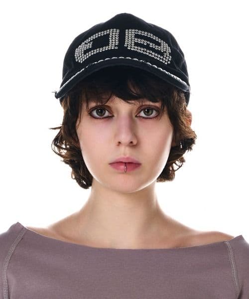BEEDEN BD STUDS DAMAGE CAP ブラック ビーデン
