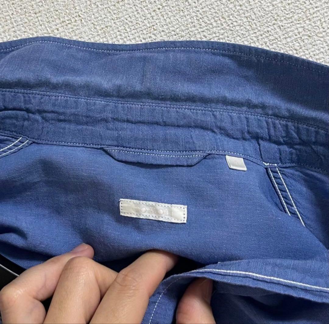 COMOLI 21SS ベタシャンCPOシャツ サックス 希少サイズ1