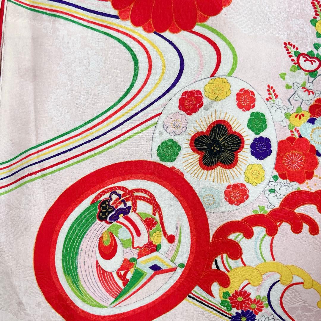 七五三　３歳　着物　セット　帯　コーデ　アンティーク　子供着物　女の子　しごき