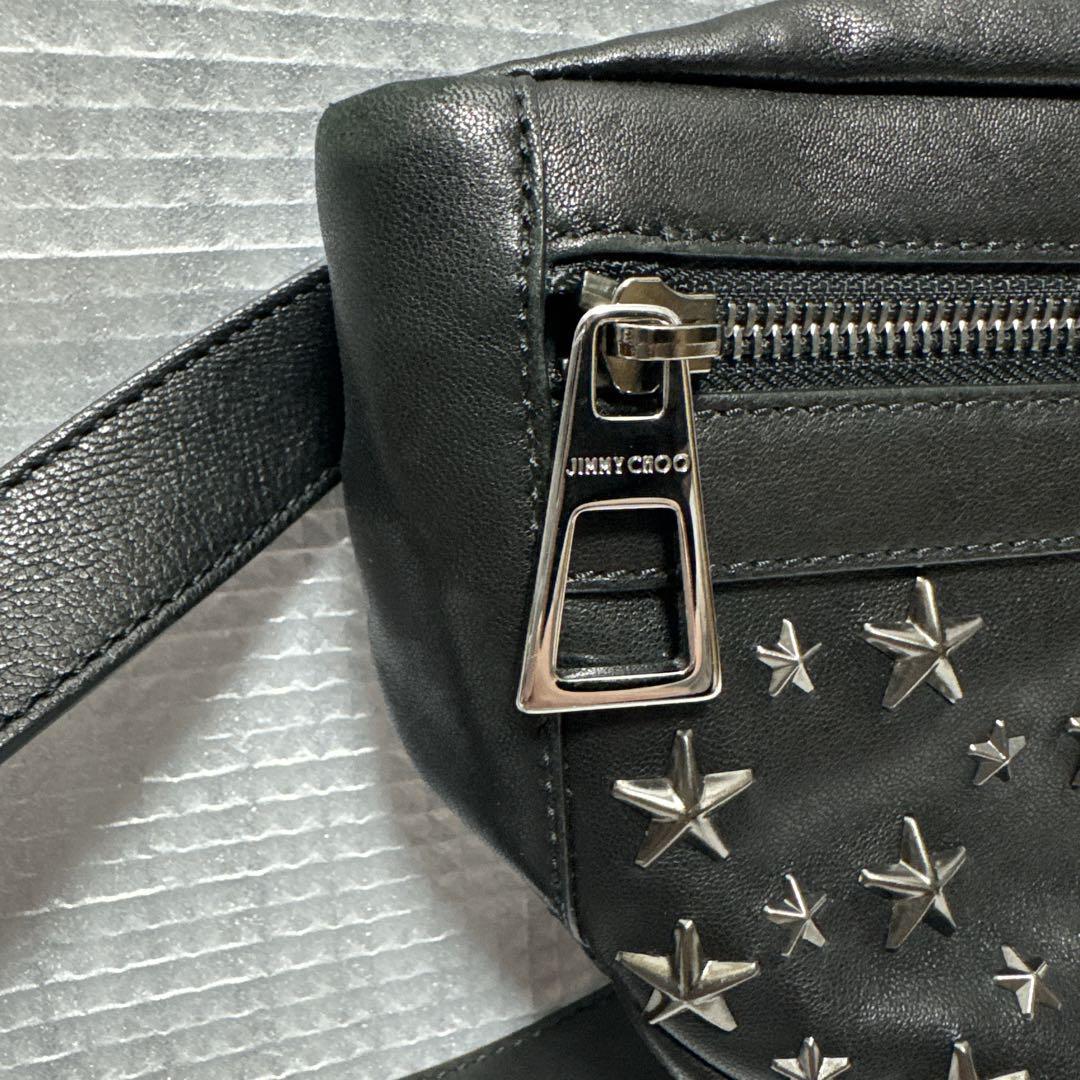 JIMMY CHOO ジミーチュウ スタースタッズ レザー ボディバッグ