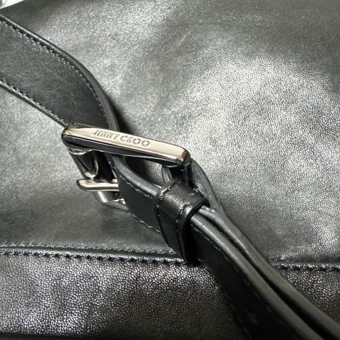 JIMMY CHOO ジミーチュウ スタースタッズ レザー ボディバッグ