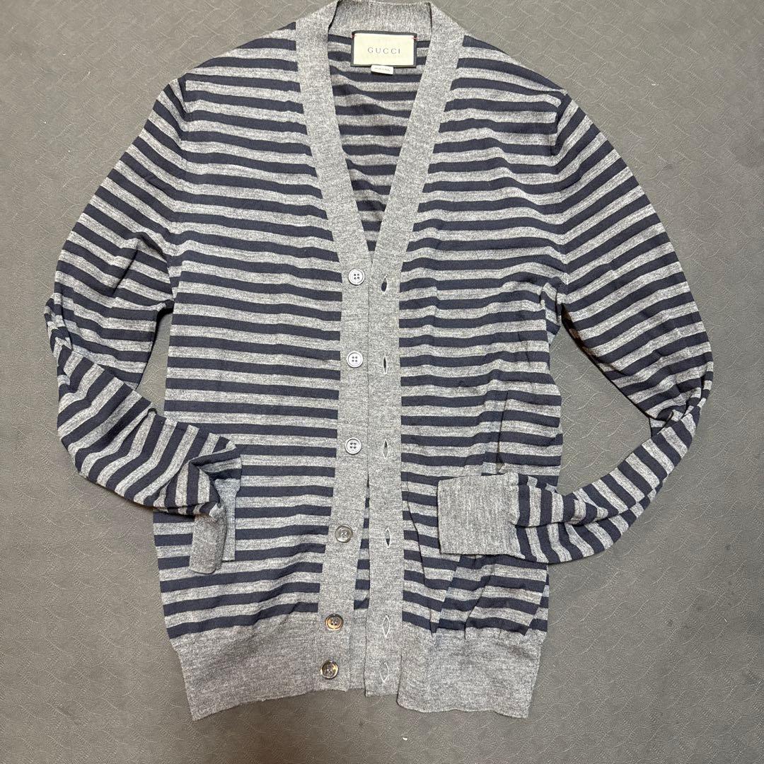 たかし　GUCCI ストライプ カーディガン