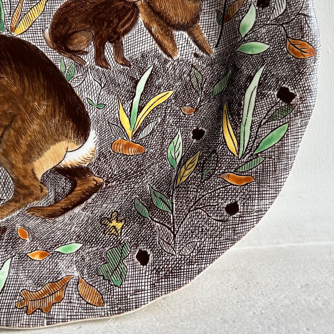 ジアン ランブイエ ラパン うさぎ ディナープレート26cm ／ハンドペイント