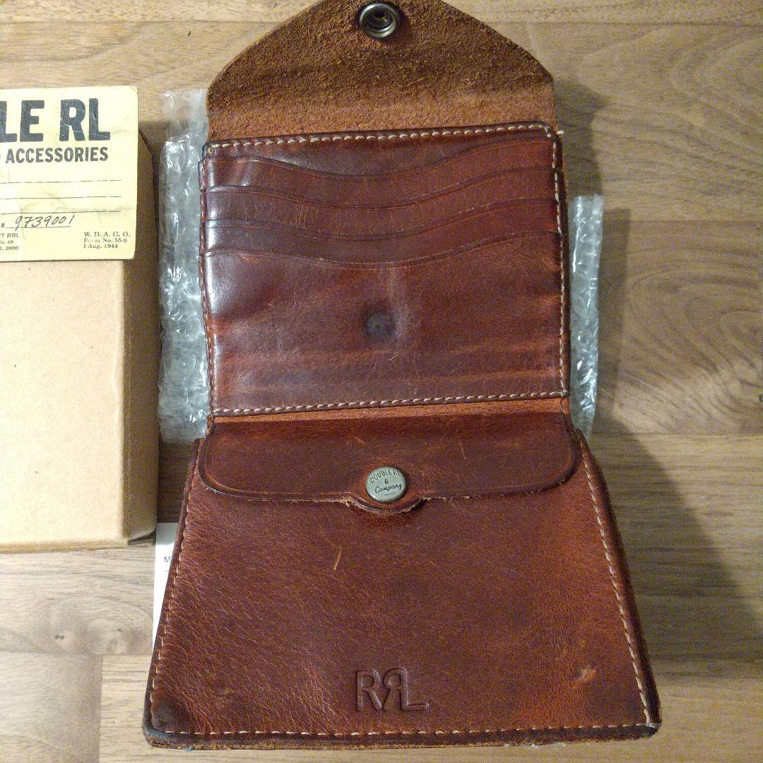 ダブルアールエル　RRL レザー コンチョ ウォレット