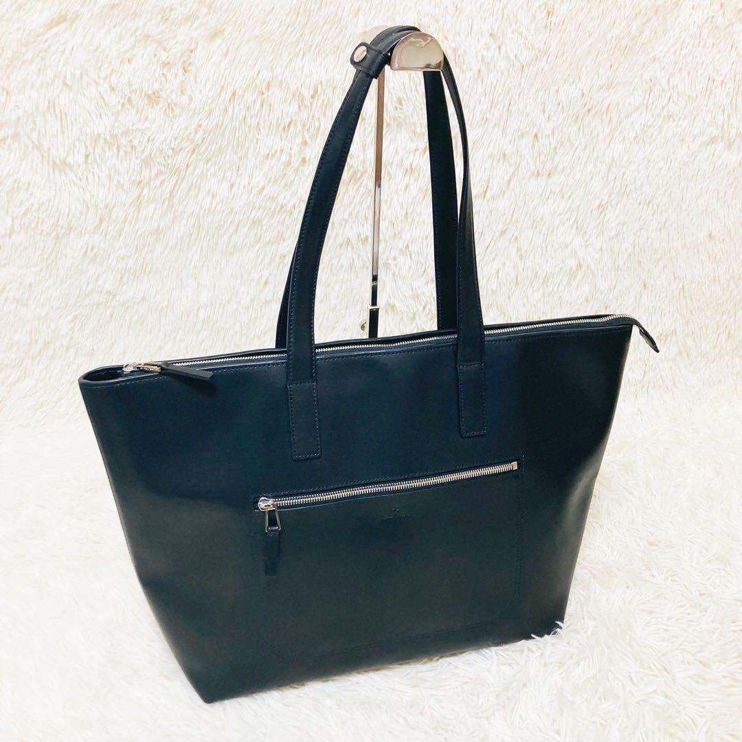 極美品✨ ポールスミス トートバッグ ブラック レザー