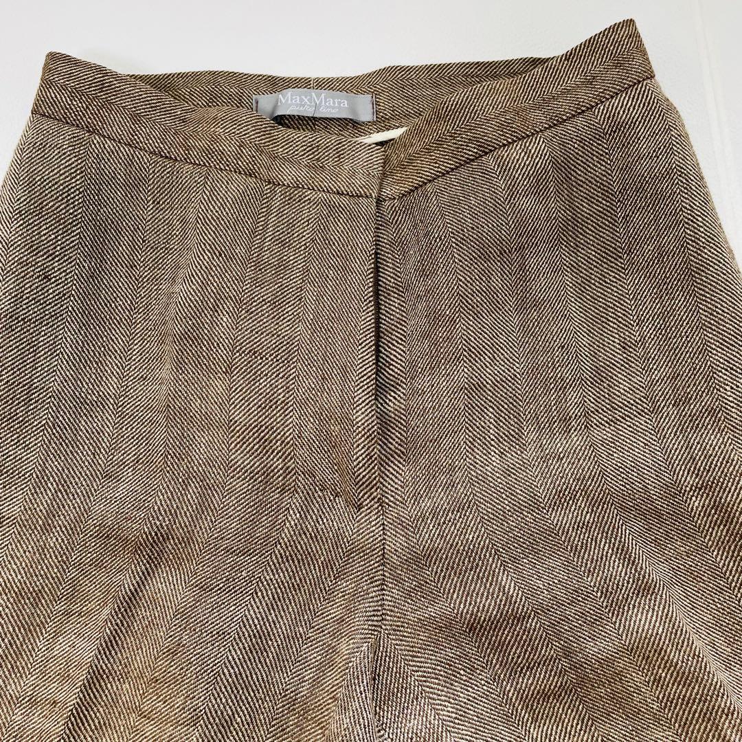 MAX MARA リネン パンツスーツ ヘリンボーン 洗濯可
