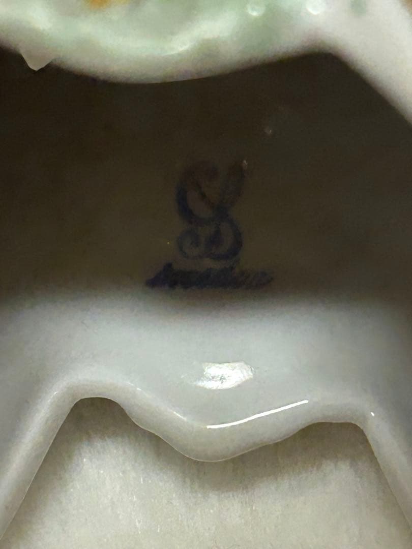 ドレスデン　「花文透かしコンポート」