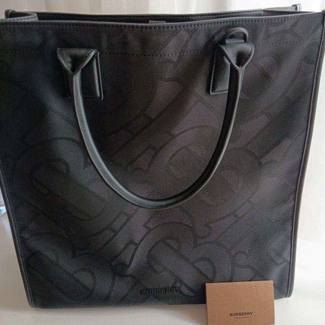 Burberry　バーバリー　TB　モノグラム　ジャガード　トートバッグ