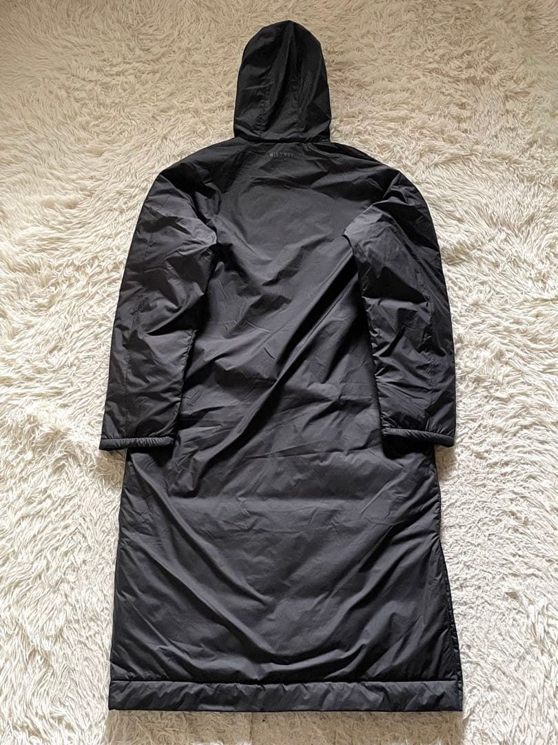 adidas ボアロングコート JG8514 WIND.RDY 防寒 黒 XL