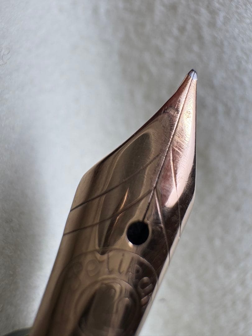 ペリカン 100N グリーンマーブル 1940〜50年代 ？万年筆 字幅 F