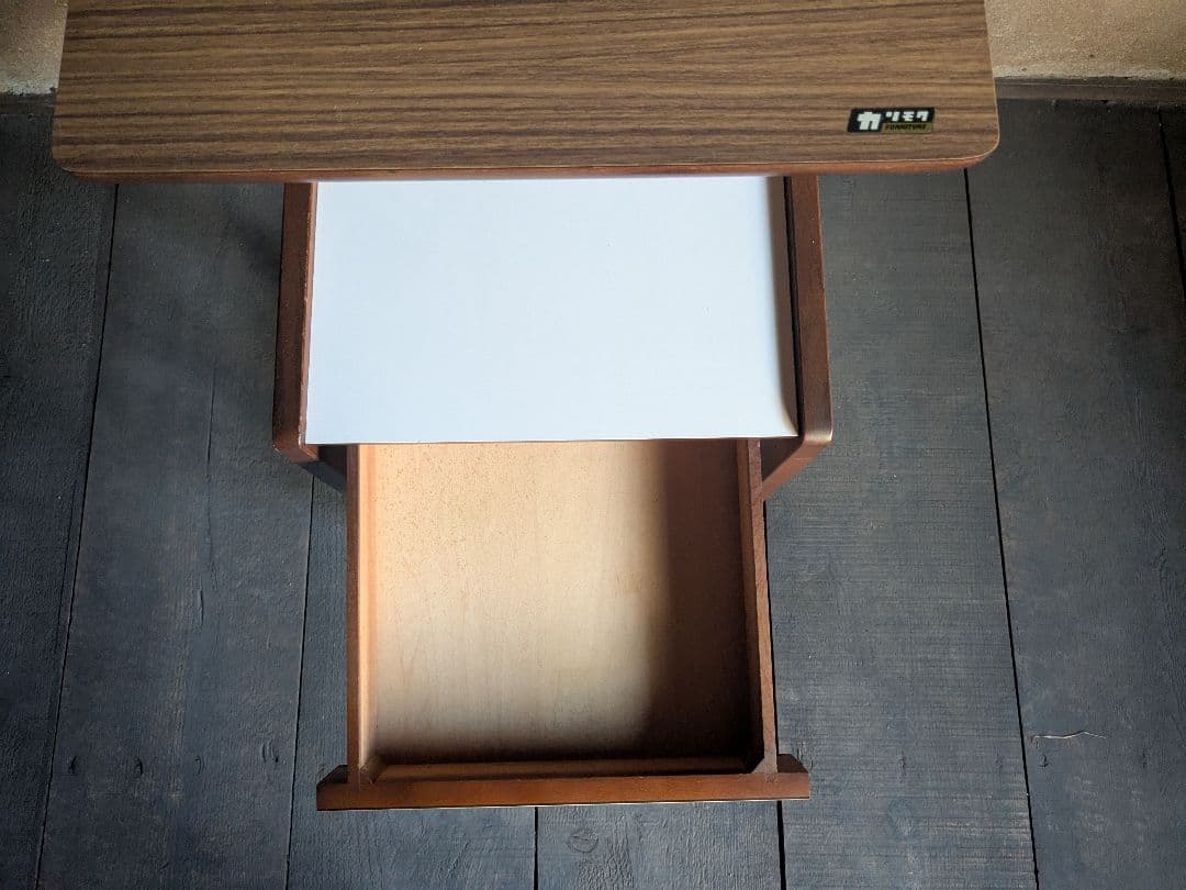 【とんとんちん】オールドカリモク 電話台　ヴィンテージ　KARIMOKU