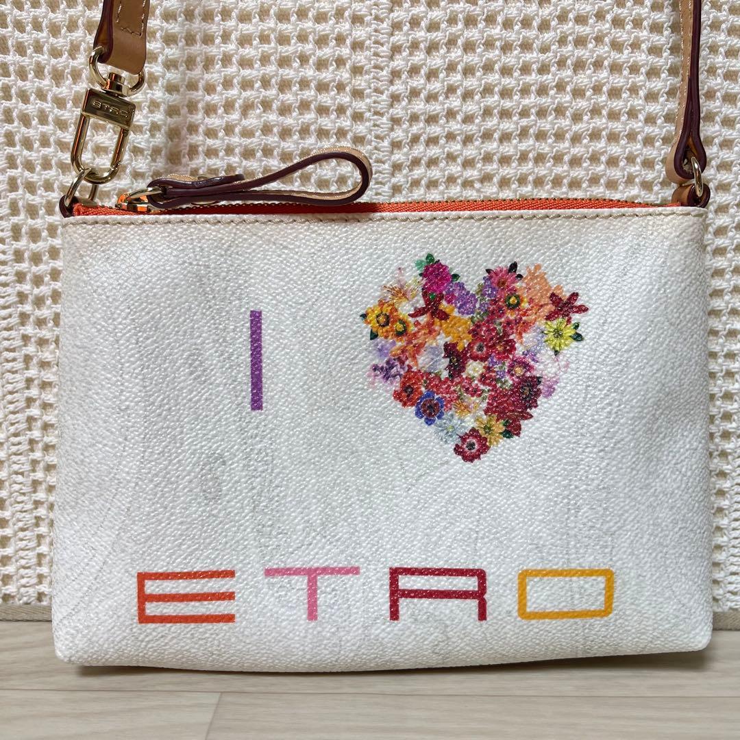 ☆美品☆ ETRO エトロ ペイズリー フラワー ロゴ PVC素材 トートバッグ