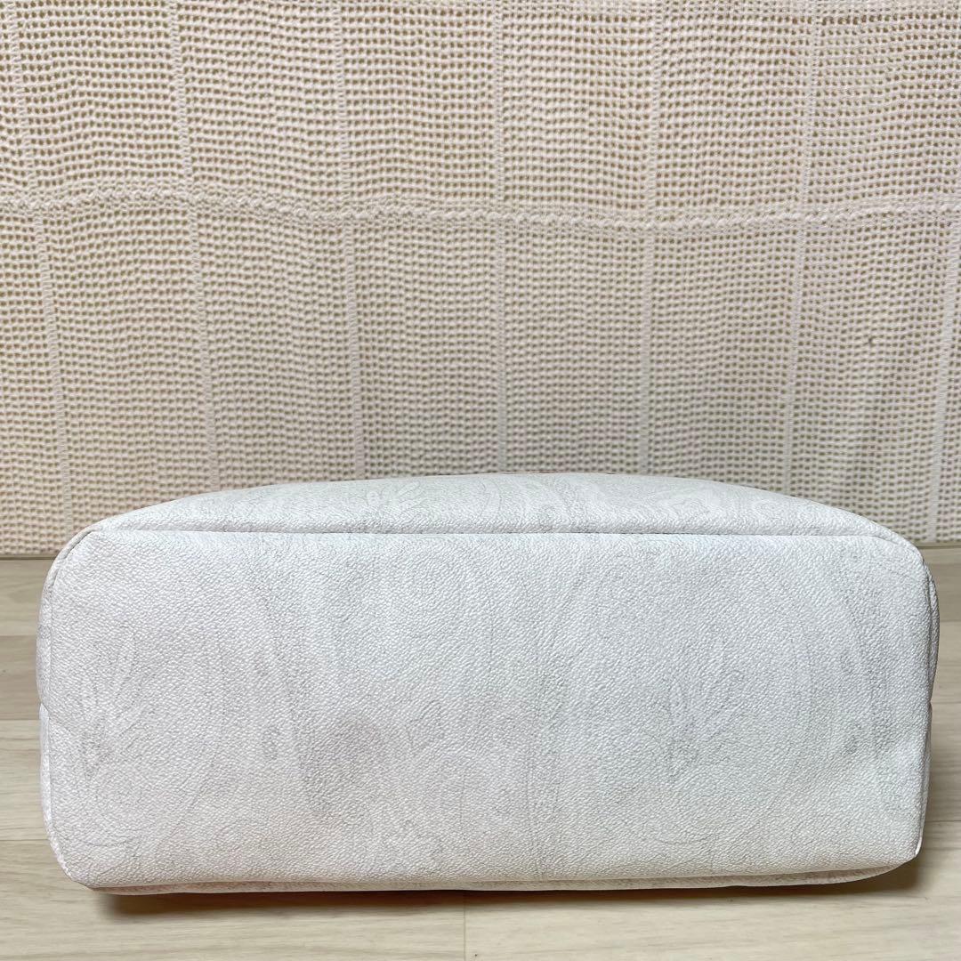 ☆美品☆ ETRO エトロ ペイズリー フラワー ロゴ PVC素材 トートバッグ
