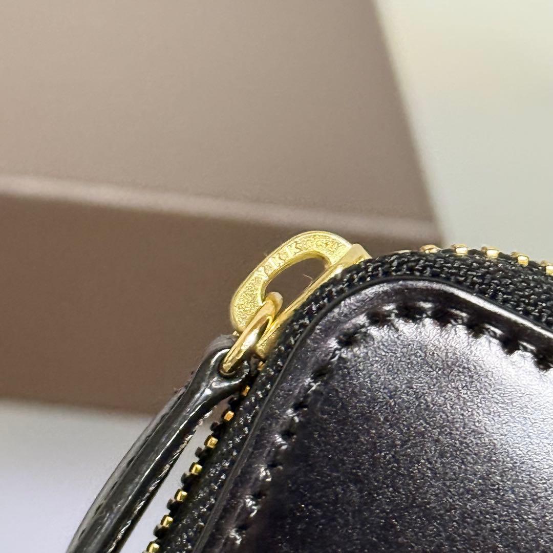 未使用級⭐️ココマイスター コードバン スカイスクレーパー　ラウンドジップ　黒