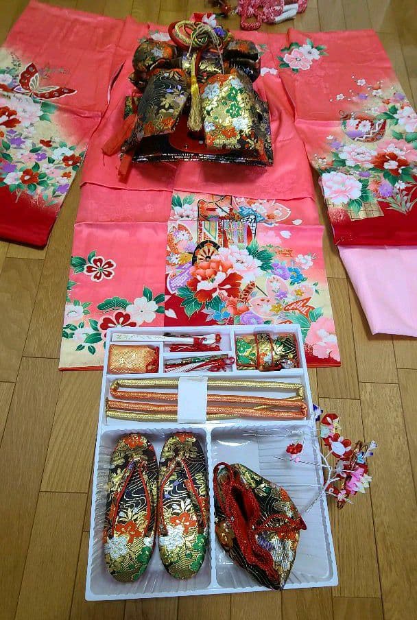 お正月　七五三　帯　草履セット