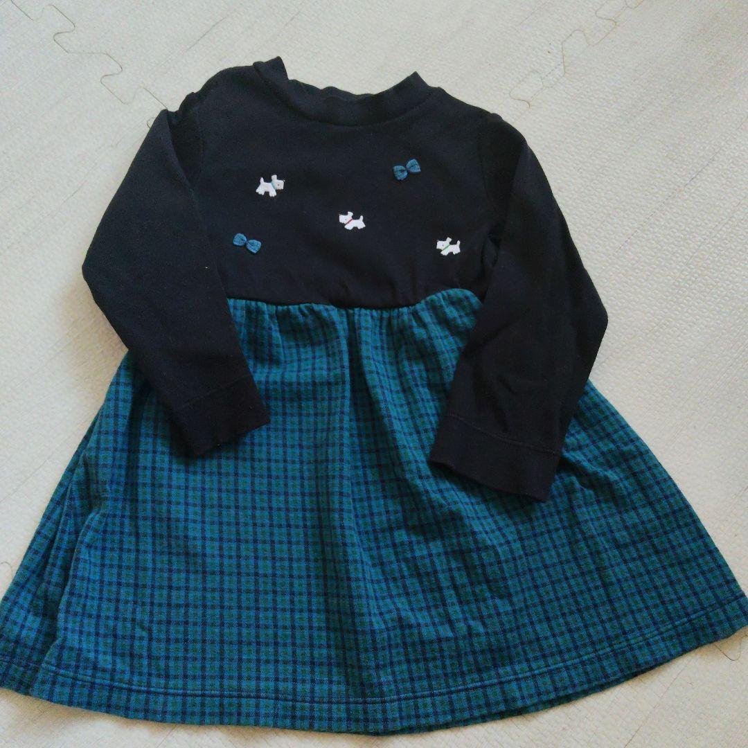 ファミリア　90cmワンピース3点セット