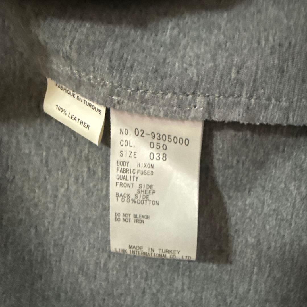 セオリー theory レザージャケット シングルライダース シープ　ブラック