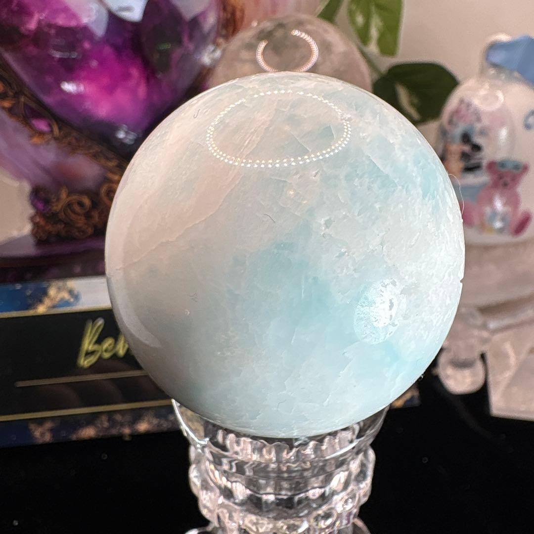 ブルーアラゴナイトスフィア♡♡No.2525