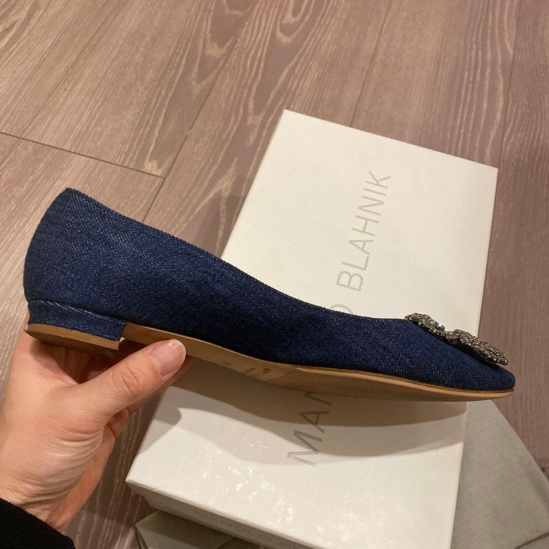 【期間限定お値下げ中】マノロブラニク　デニム　ハンギシ　36.5