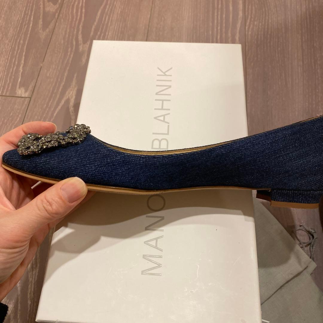 【期間限定お値下げ中】マノロブラニク　デニム　ハンギシ　36.5