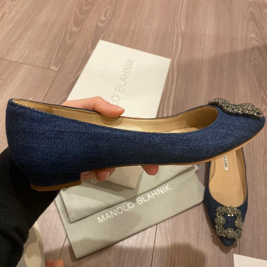 【期間限定お値下げ中】マノロブラニク　デニム　ハンギシ　36.5