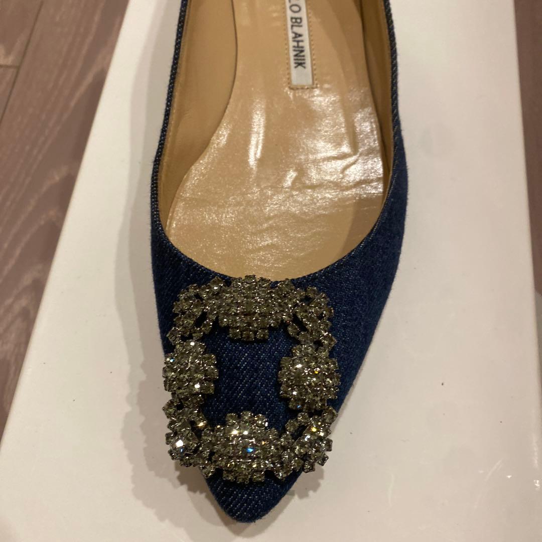 【期間限定お値下げ中】マノロブラニク　デニム　ハンギシ　36.5