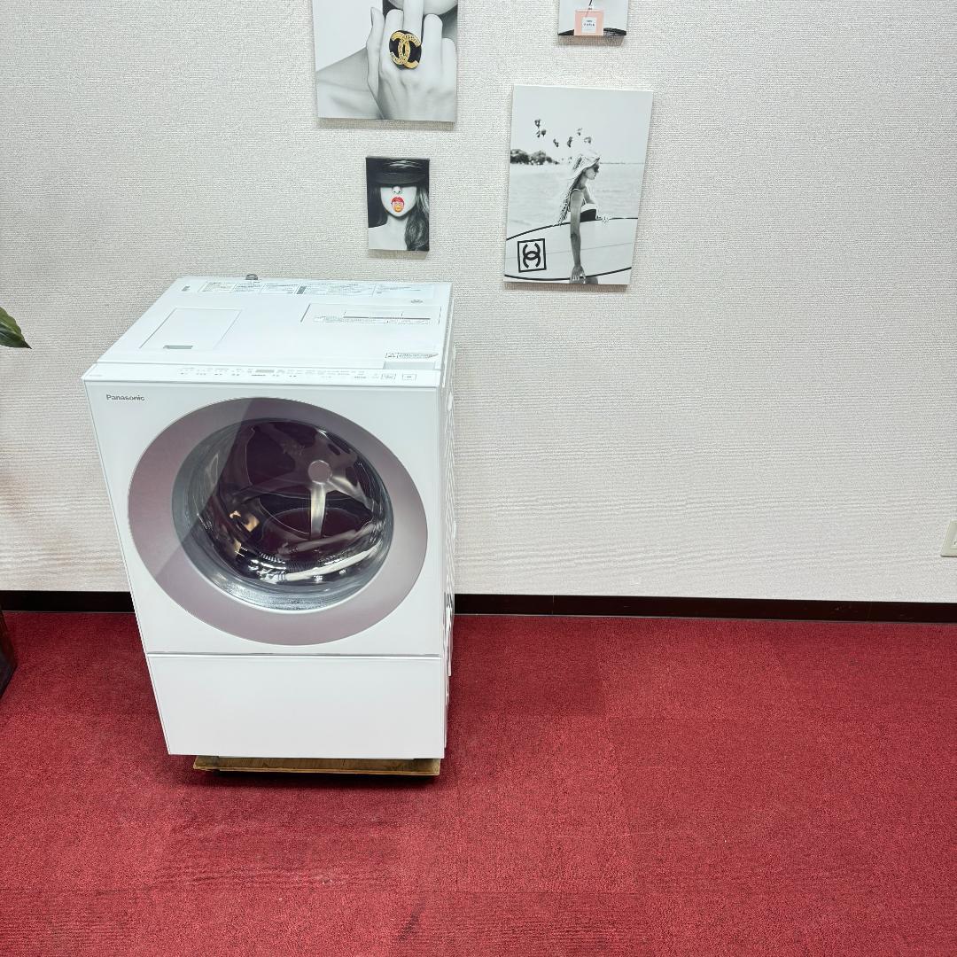 東京23区送料無料 美品パナソニックキューブルドラム洗濯乾燥機型　洗浄/除菌済み